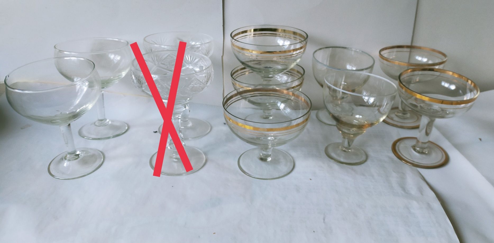 стаканы креманки набор стеклянная посуда  продаю