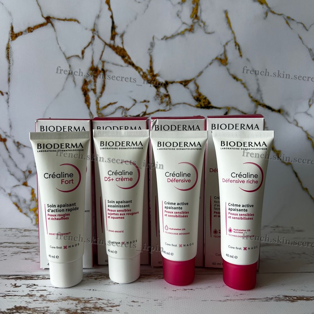 Крем Bioderma Crealine Sensibio Fort DS Defensive Riche 40 DS+ обличчя