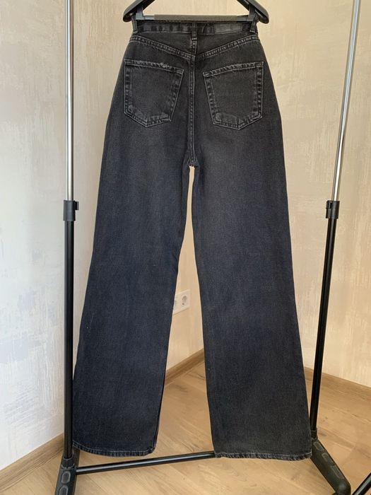 Джинсы Stradivarius 32р.темно серые.