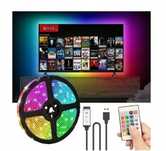 Taśma LED USB TV RGB + PILOT 1 metr - Podświetlenie TV 5V