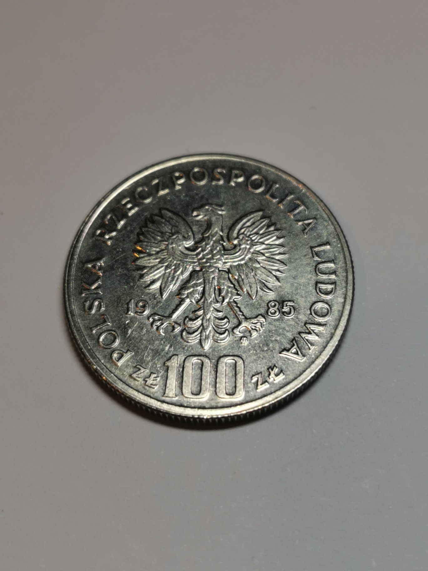Moneta 100 zł z 1985 Pomnik Szpital Centrum Zdrowia Matki Polki
