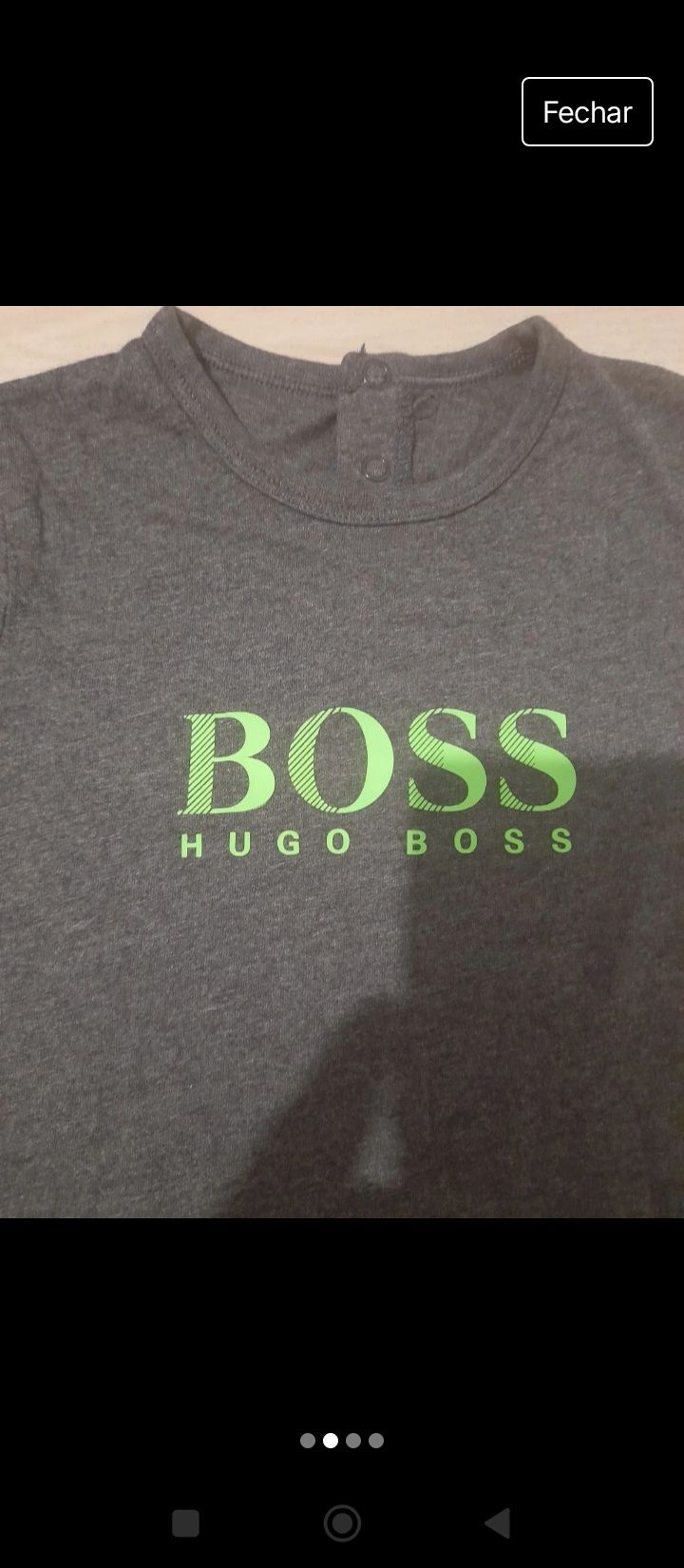 T-shirt Hugo Boss Tamanho 2/3 Anos