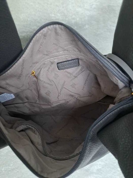 YYCoveri skórzana torebka z uchwytami Grey  New