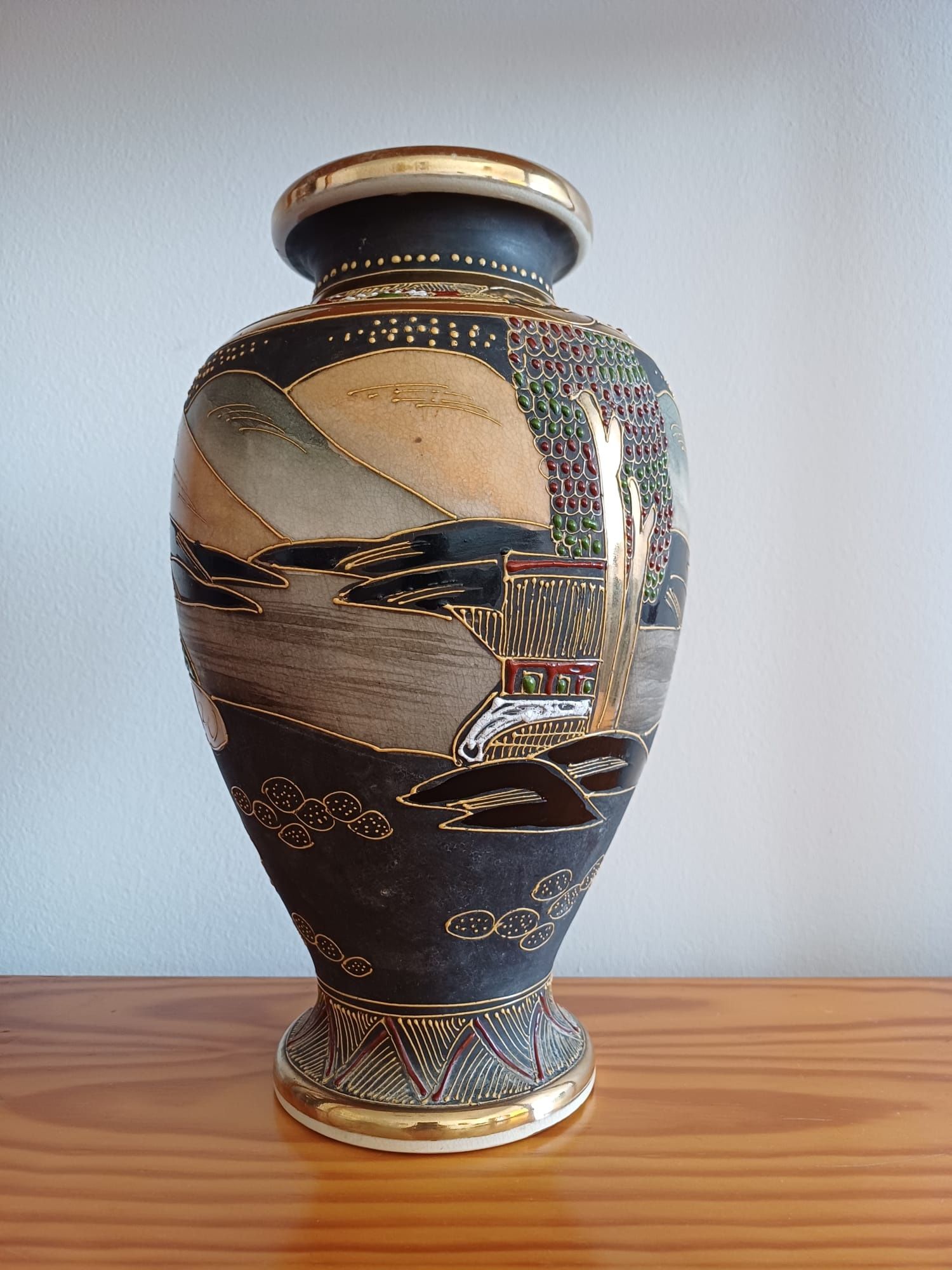 Vaso Satsuma japonês ( antiguidade / vintage )