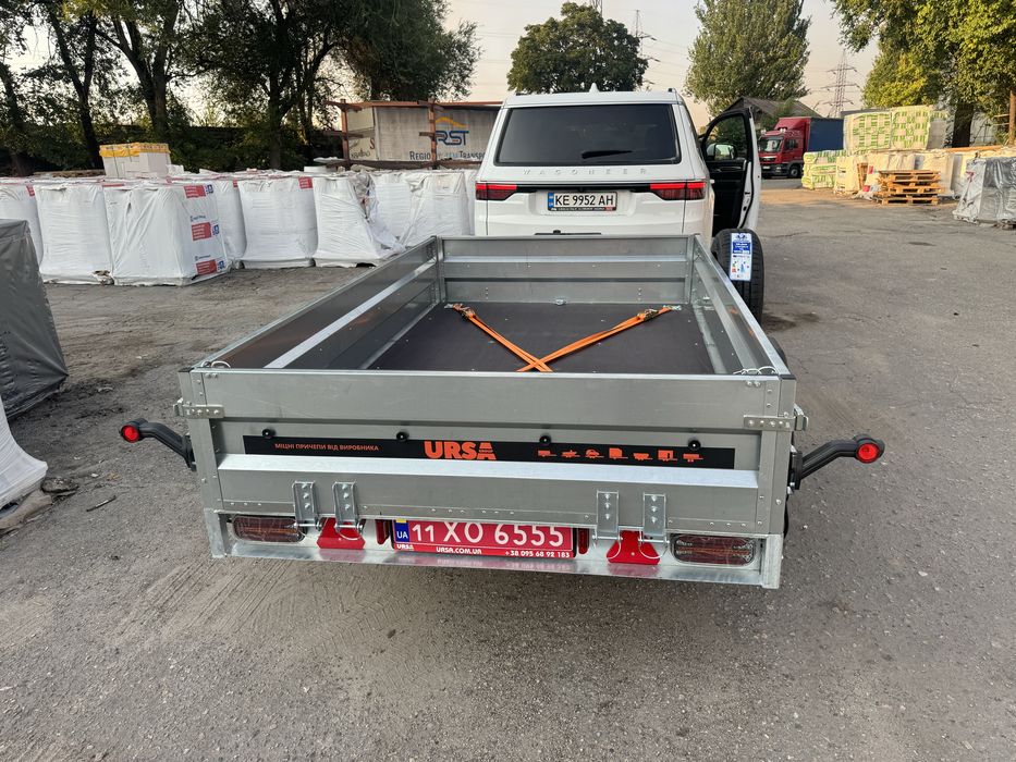 Прицеп, бортовой, оцинкованный от завода Ursa, Урса