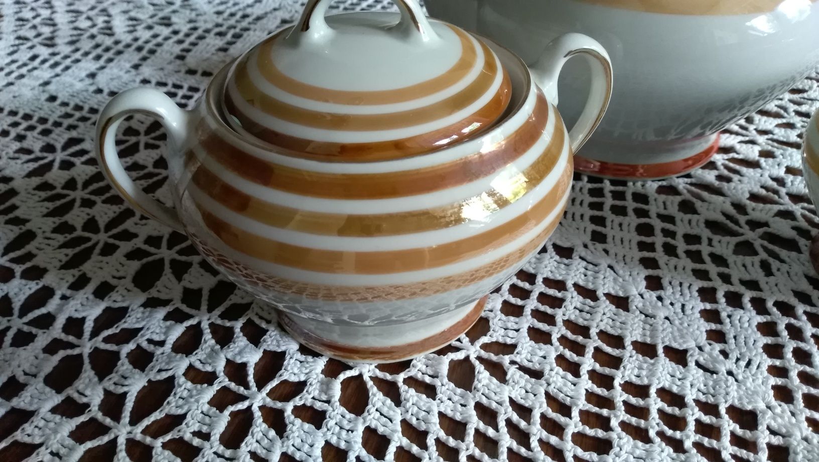 Porcelana przedwojenna Bavaria garnitur herbaty