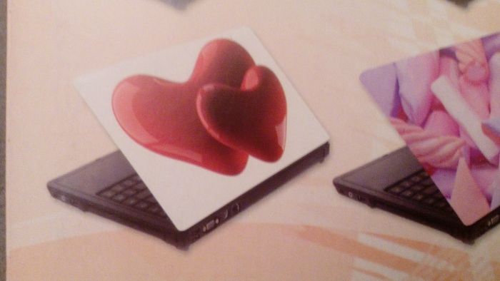 sticker naklejka skórka skin na laptop serduszka