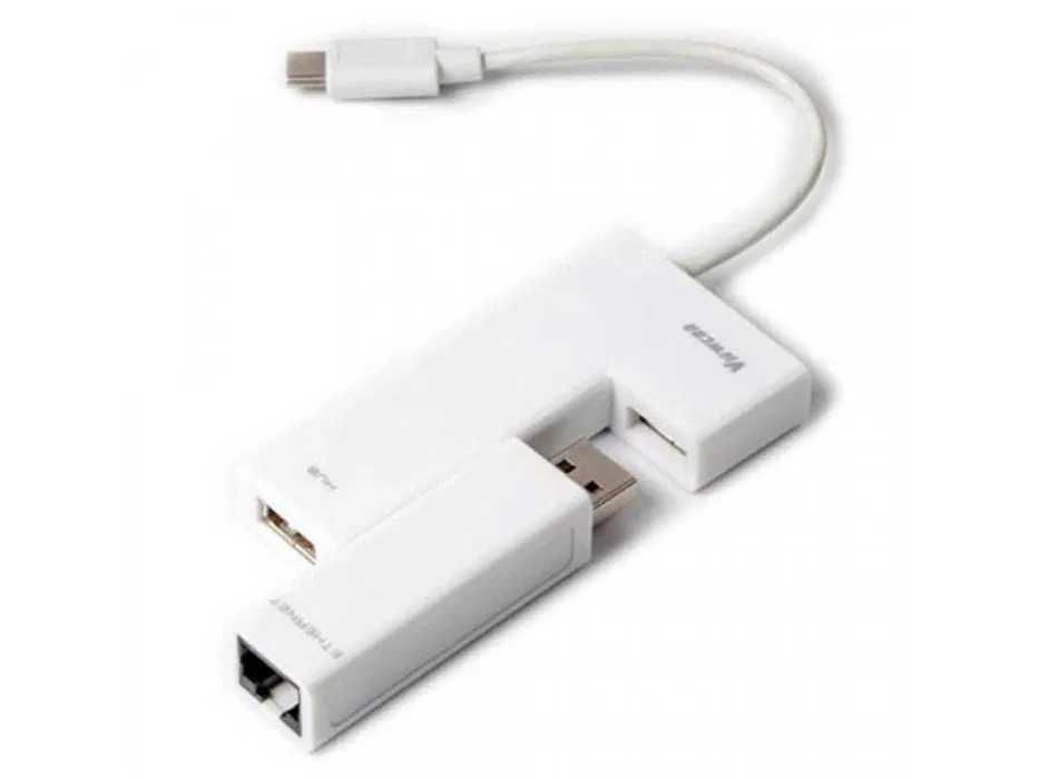 Хаб USB+USB сетевая карта