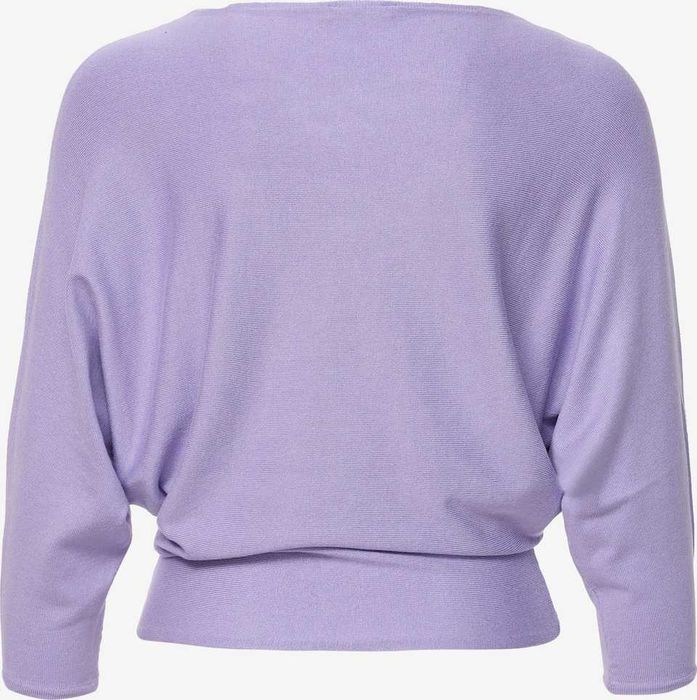 NOWY sweter nietoperzowy z wiskozy rękawy ¾ liliowy nietoperz Orsay S