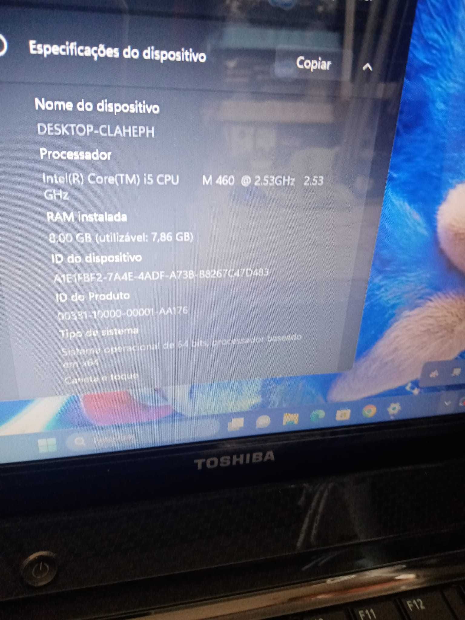 Portátil Toshiba Pro L650 Intel® Core i5