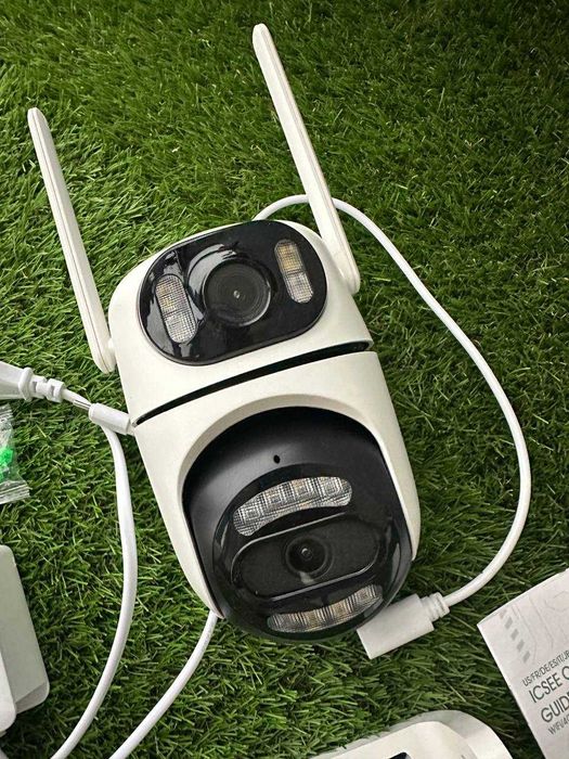 IP Wifi Камера видеонаблюдения iCsee 8МП Q2 Besder двойная уличная