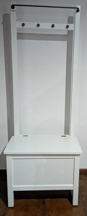 Móvel HEMNES IKEA – Banco com Arrumação + Cabide – Como Novo!