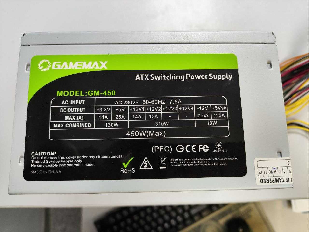 Материнська Плата:
GA-H81M-S2PV (rev. 1.0) (Bios F9) + Блок 450W