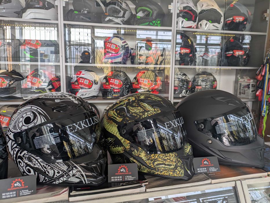 Продам якісний шолом інтеграл з окулярами EXKLUSIV Goliath Mythology