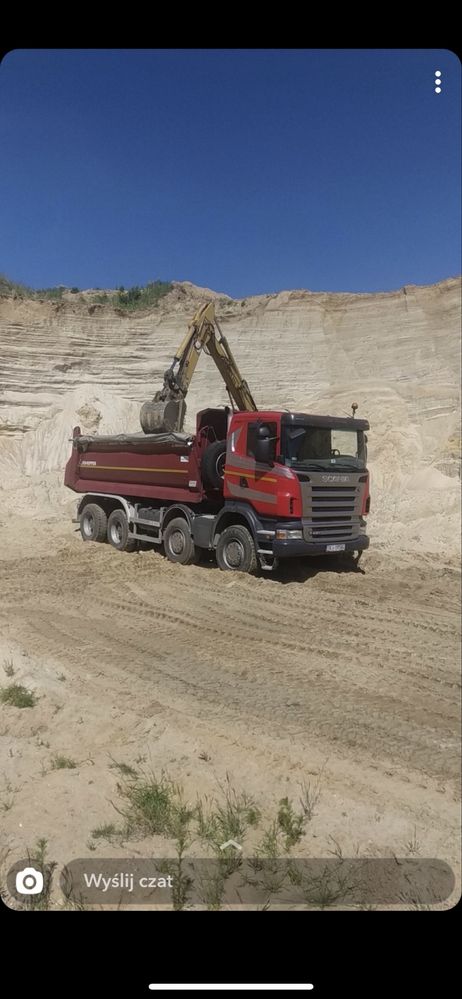 Uslugi sprzetem budowlanym, kostka brukowa, roboty ziemne, kruszywo