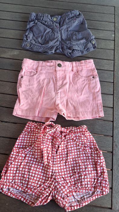 Calções menina 2 e 3 anos