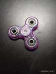 Fidget roxo transparente