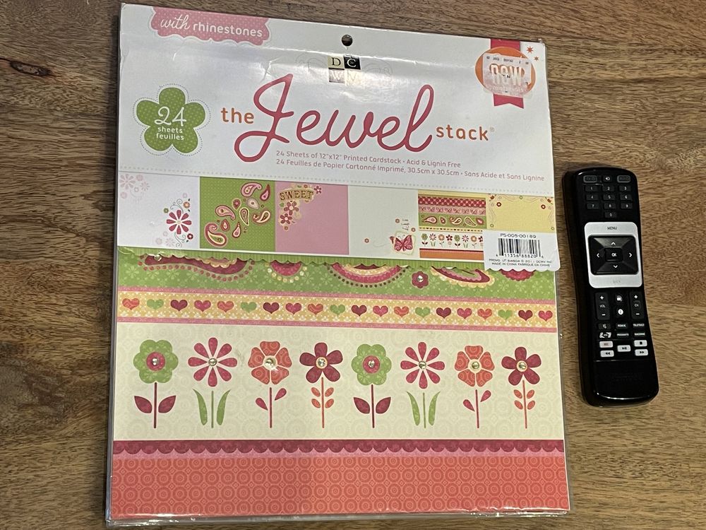 Nowy zestaw 24szt papier scrapbooking kryształ górski prezent święta