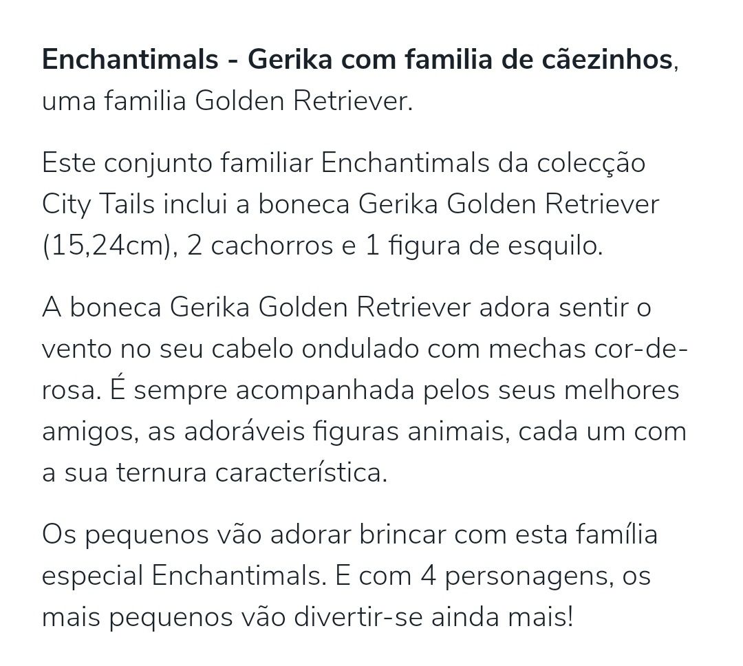 Enchantimals - Gerika com família de cachorrinhos