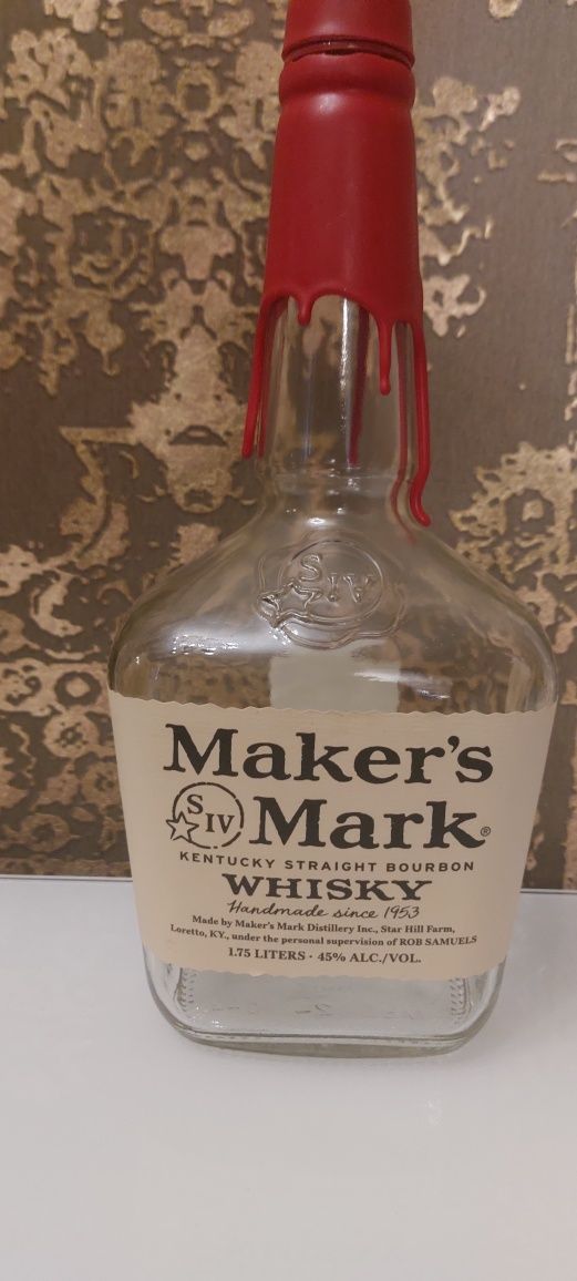 Пустая бутылка  Maker's  Mark whisky 1.75L в коллекцию
