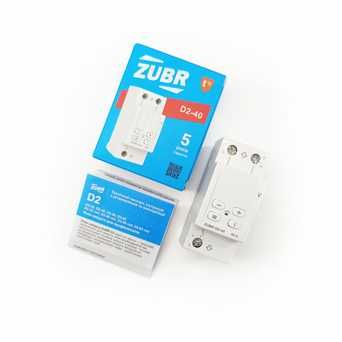 Реле напруги ZUBR D2-40 40А 1 ф. (230 Вольт) RED термозахист ZUBR