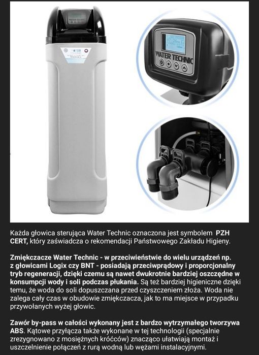Nowy Zmiękczacz wody WATER TECHNIC 26 monosferyk UPFLOW