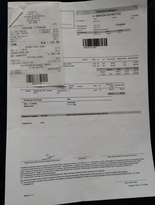 Tablet Lenovo M11 8GBRAM/128GB Gwarancja 2027