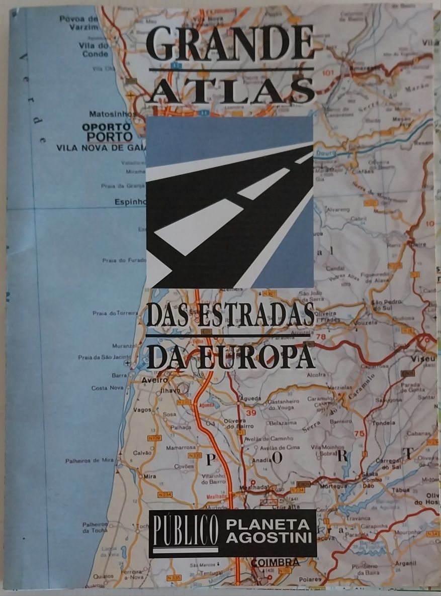 Mapas em Atlas tamanho A3 dos anos 80
