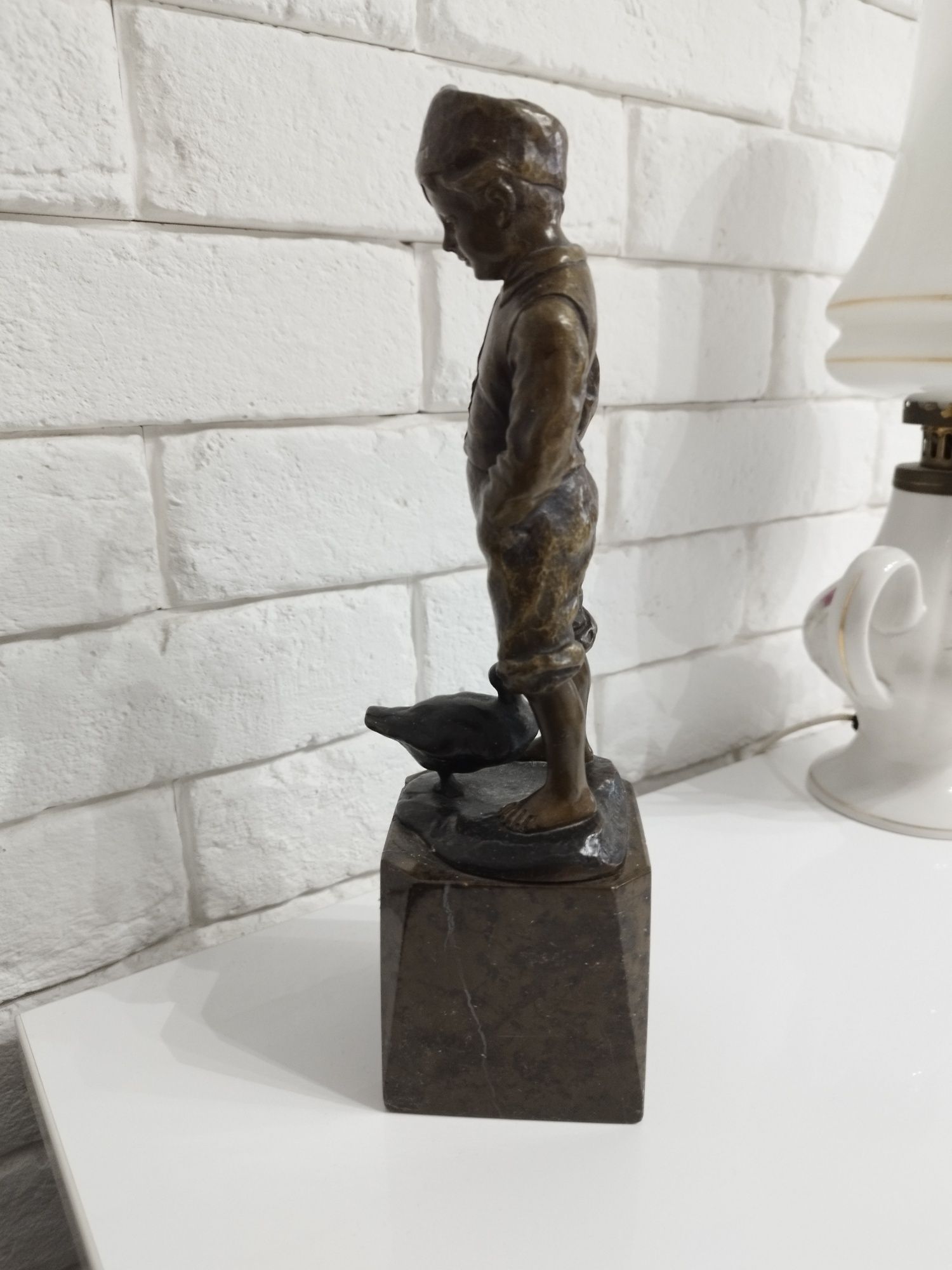 Stara figurka z brązu Felling Schmidt