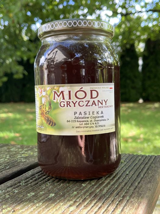 Miód gryczany 1.2kg z pasieki dziadka