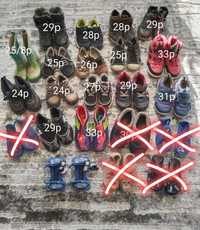 Взуття для хлопчиків 24-34розміри ботінки кросівки тапочки