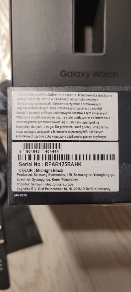 Zegarek Samsung galaxy watch