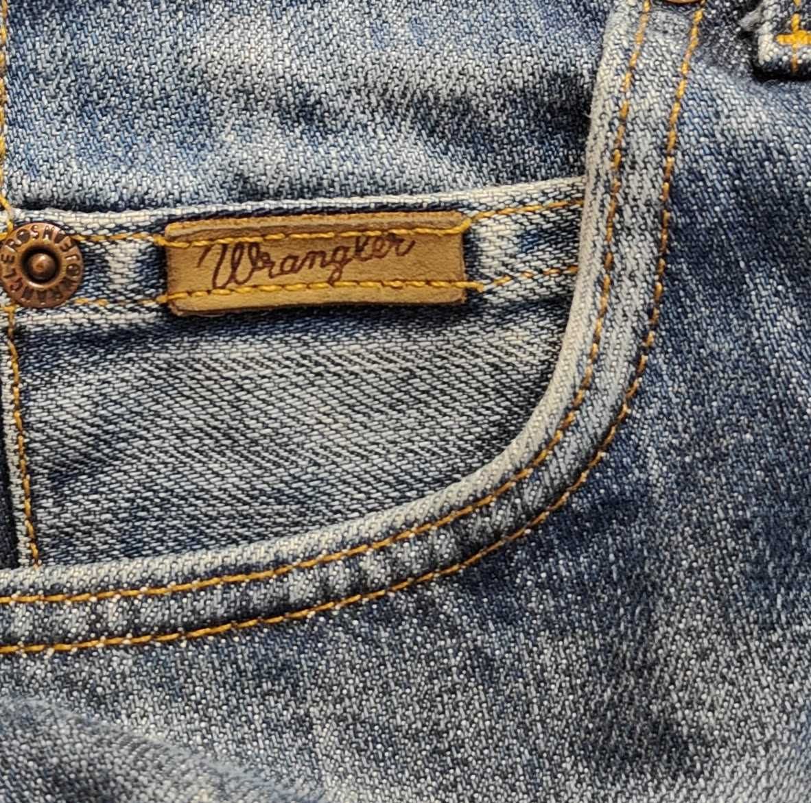 R) WRANGLER oryginalne męskie spodnie jeansowe Roz.34/30