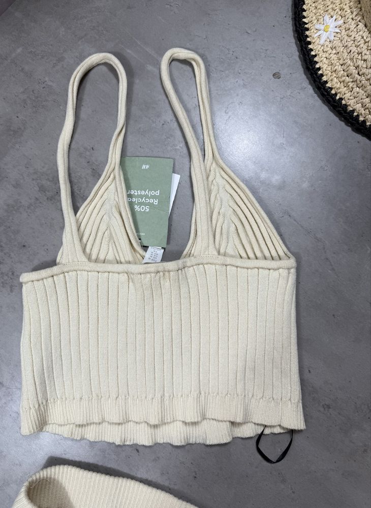 Новий Костюм H&M В Рубчик Велосипедки Топ