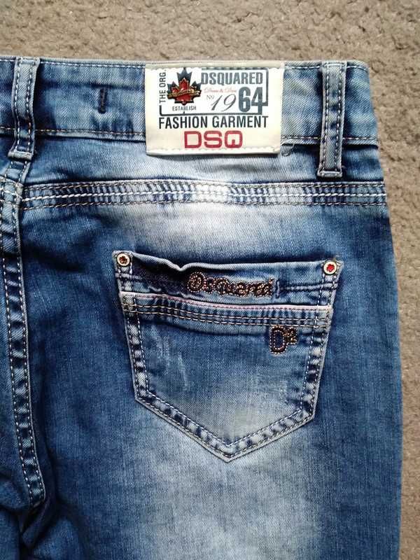Spodnie męskie Dsquared2, rozmiar s, niebieskie, jeans