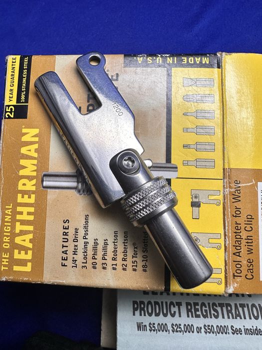 Колекційний рідкісний мультитул адаптор Tool Adapter Leatherman Wave