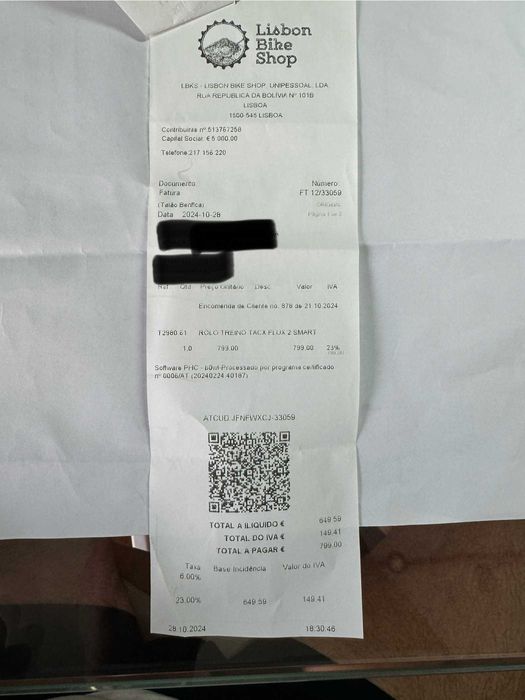 Home Trainer TACX FLUX 2 SMART T2980 + Suporte roda dianteira