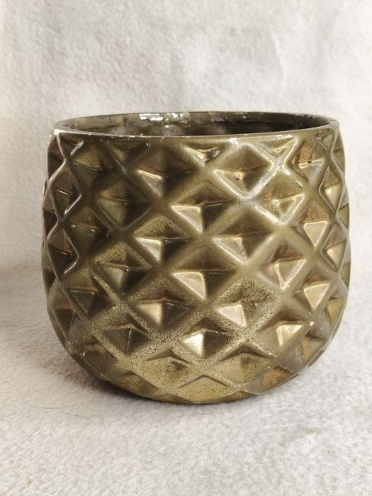 Ceramiczna osłonka na kwiatek ananas 57