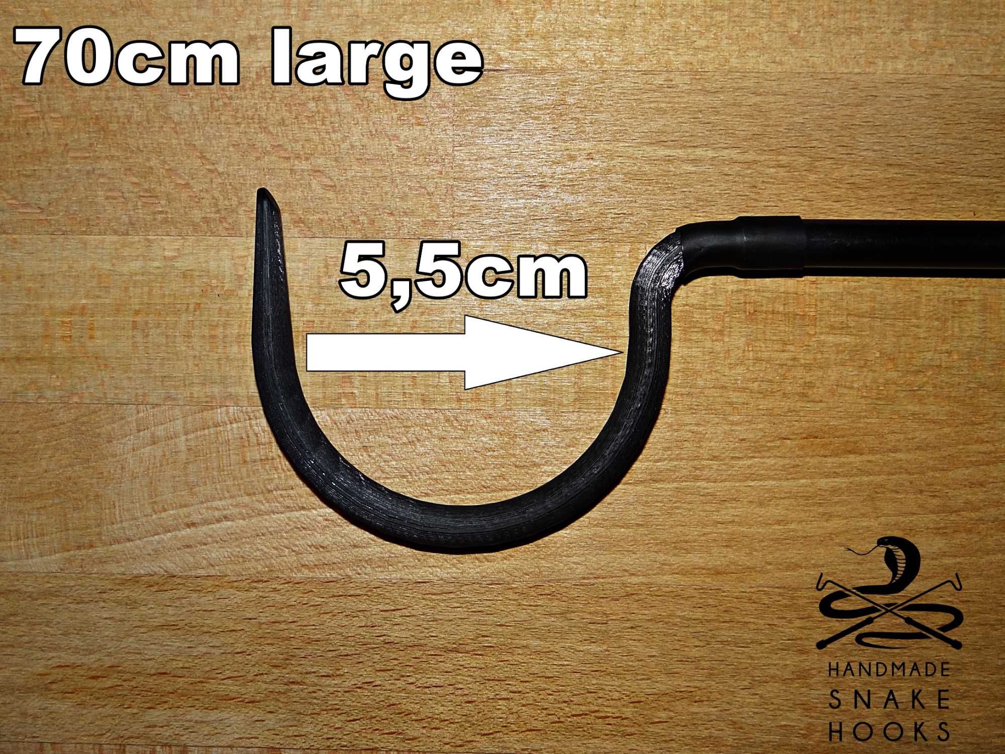 karbonowy hak ofiologiczny / snake hook / 70cm