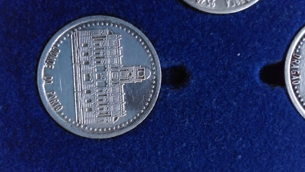 Prata conjunto de moedas comemorativas do Tetra do FCP