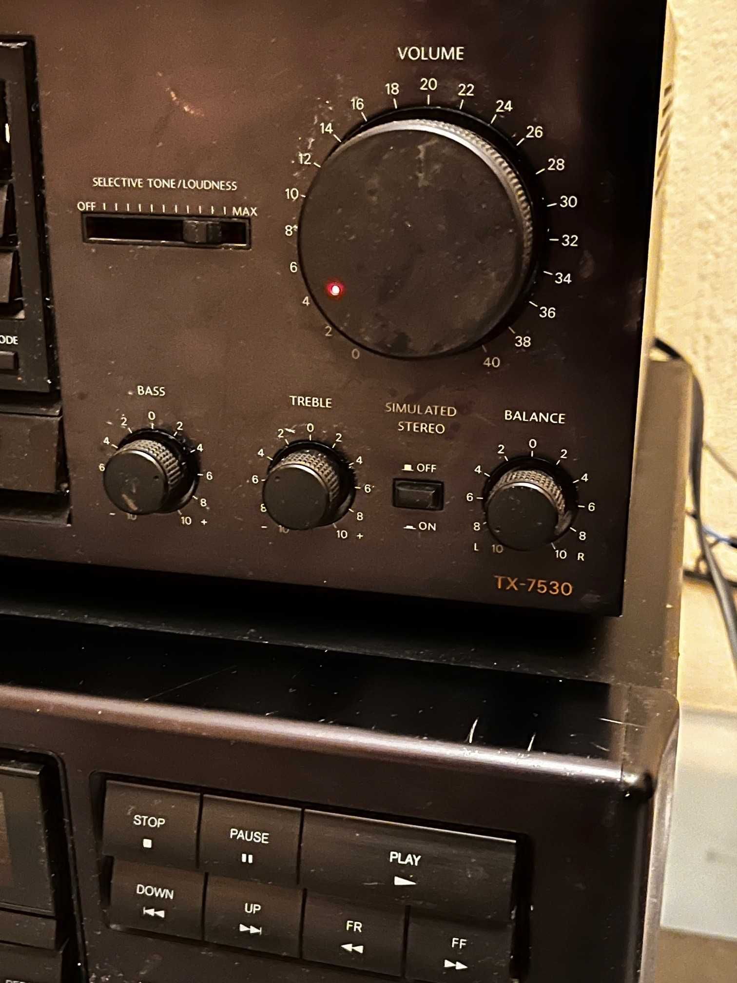 ONKYO amplituner TX-7530 odtwarzacz CD DX-6810 Phono