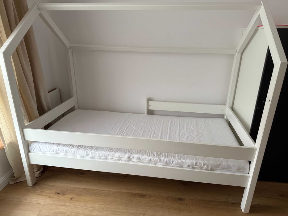Łóżko dla dziecka, łóżeczko domek + materac + szuflada