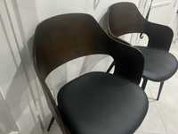 6 Cadeiras JYSK HVIDOVRE carvalho escuro/preto