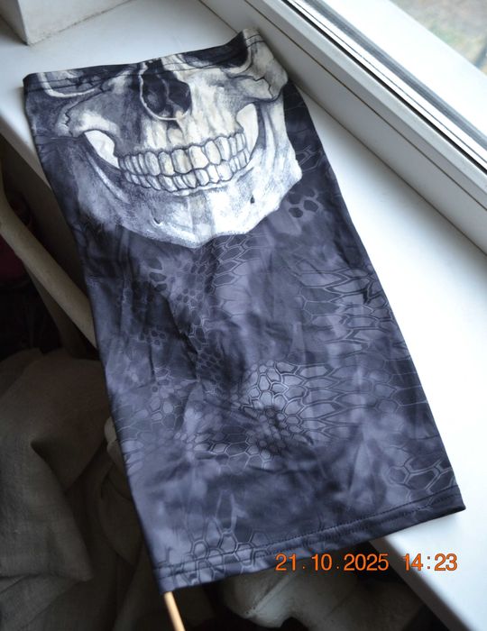 Бафф, балаклава "Череп". Маска, повязка защитная. 3D эффект. 45х24 см.