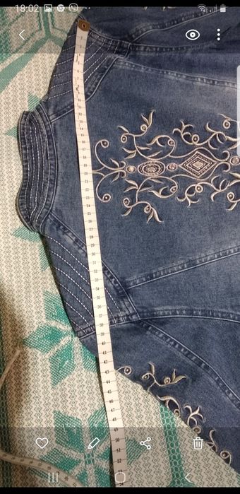 Пиджачок джинсовый 42 р.