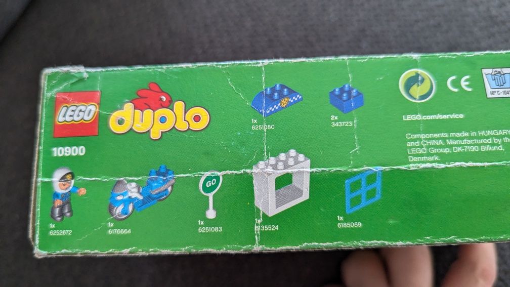 LEGO Duplo 10900 Motocykl policyjny