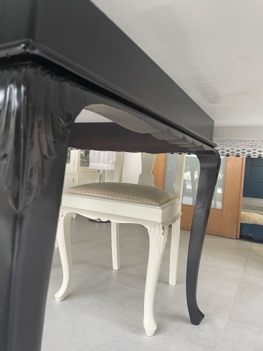 Mesa madeira tampo branco