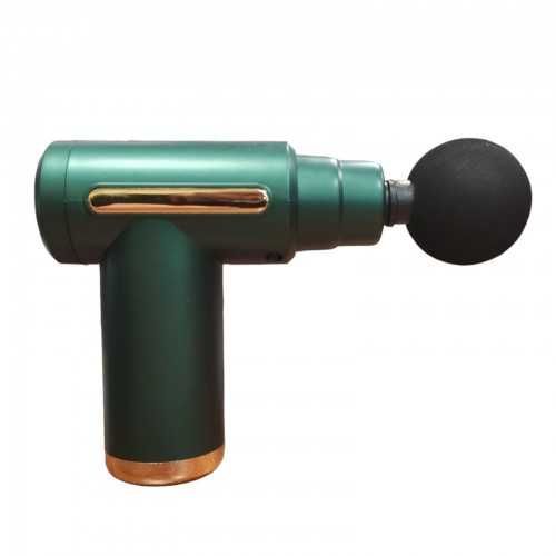 Массажер Аккумуляторный для тела мышечный 4 насадки Fascial Gun 8673