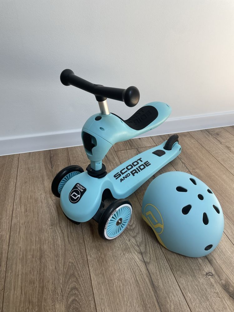 Scoot and ride niebieski jezdzik rowerek