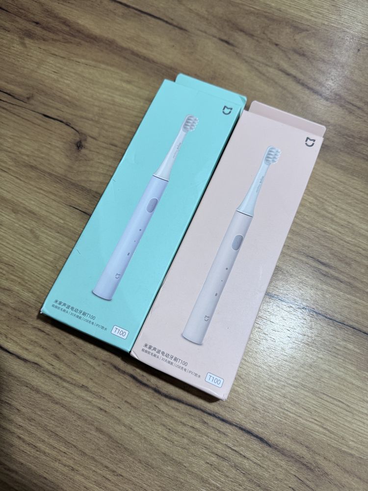 Szczoteczka soniczny Xiaomi Mijia T100 niebieska + różowa